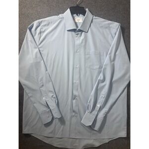 &Collar Men's Athletic Fit Performance Dress Shirt Light Blue XL